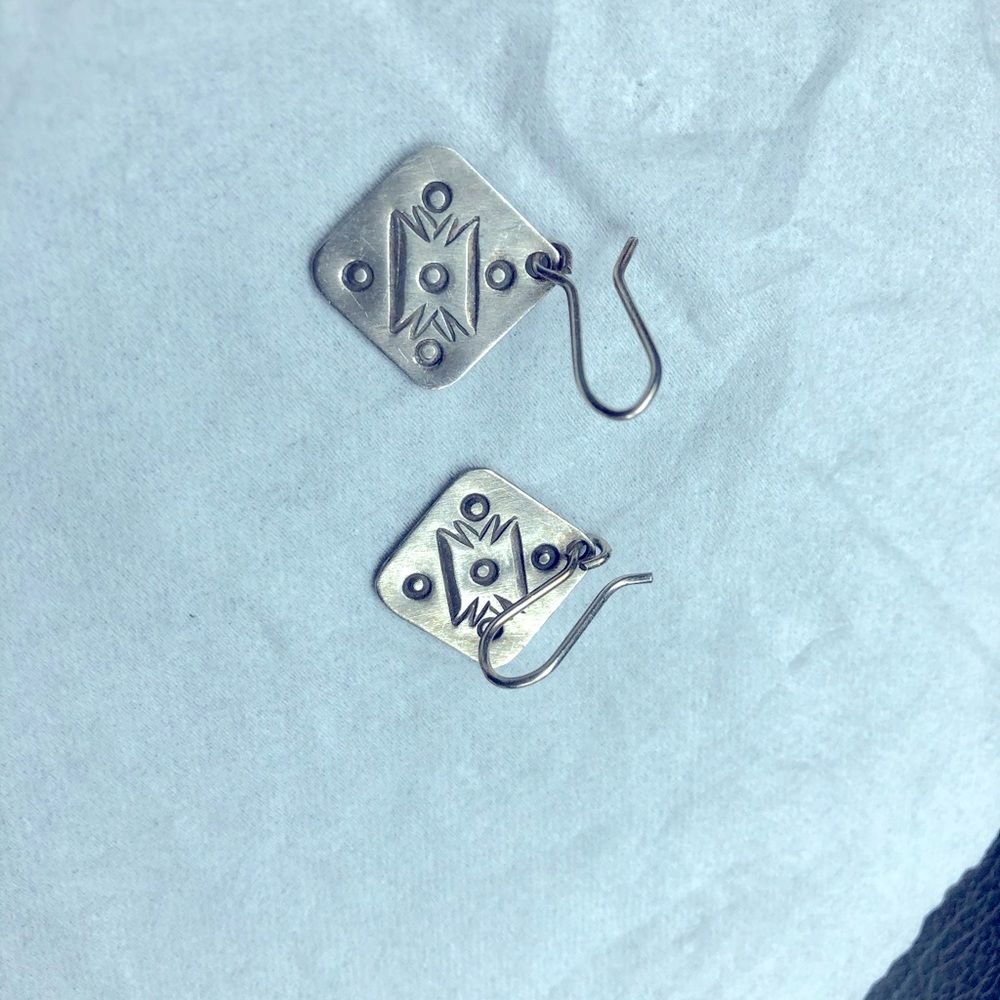 Silver earrings